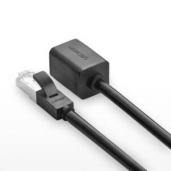 კონექტორი NW112, UGREEN, CAT6 Extension LAN Cable, 5m, Black.