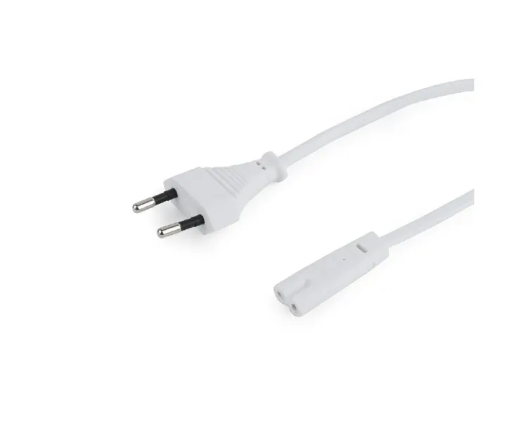 დენის კაბელი Gembird PC-184/2-W Power cord 6 ft White 1.8m