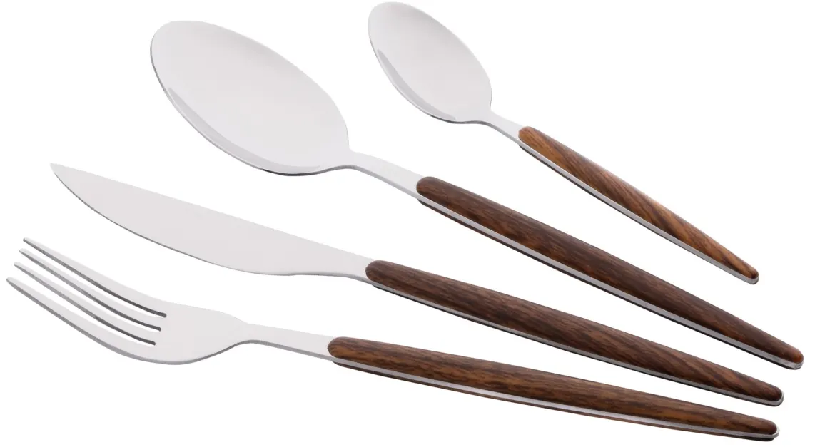 Cutlery set ARDESTO Gemini Midori, 16pcs, stainless steel, plastic, brown