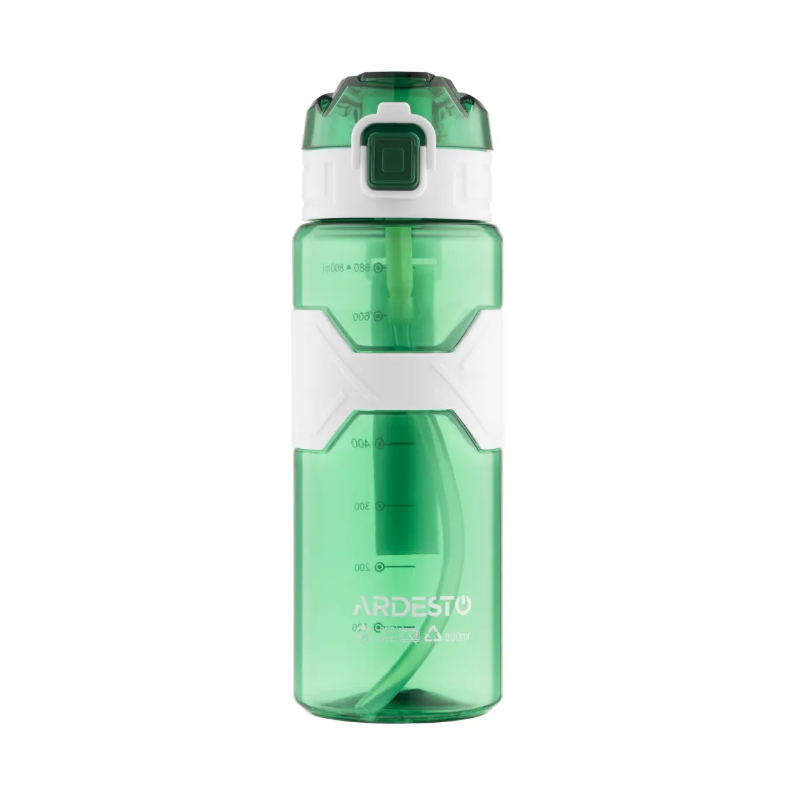 ბოთლი Ardesto Bottle Fitness 800ml, plastic, green