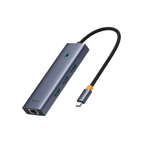Type-C ჰაბი Baseus UltraJoy 4-in-1 Hub Grey