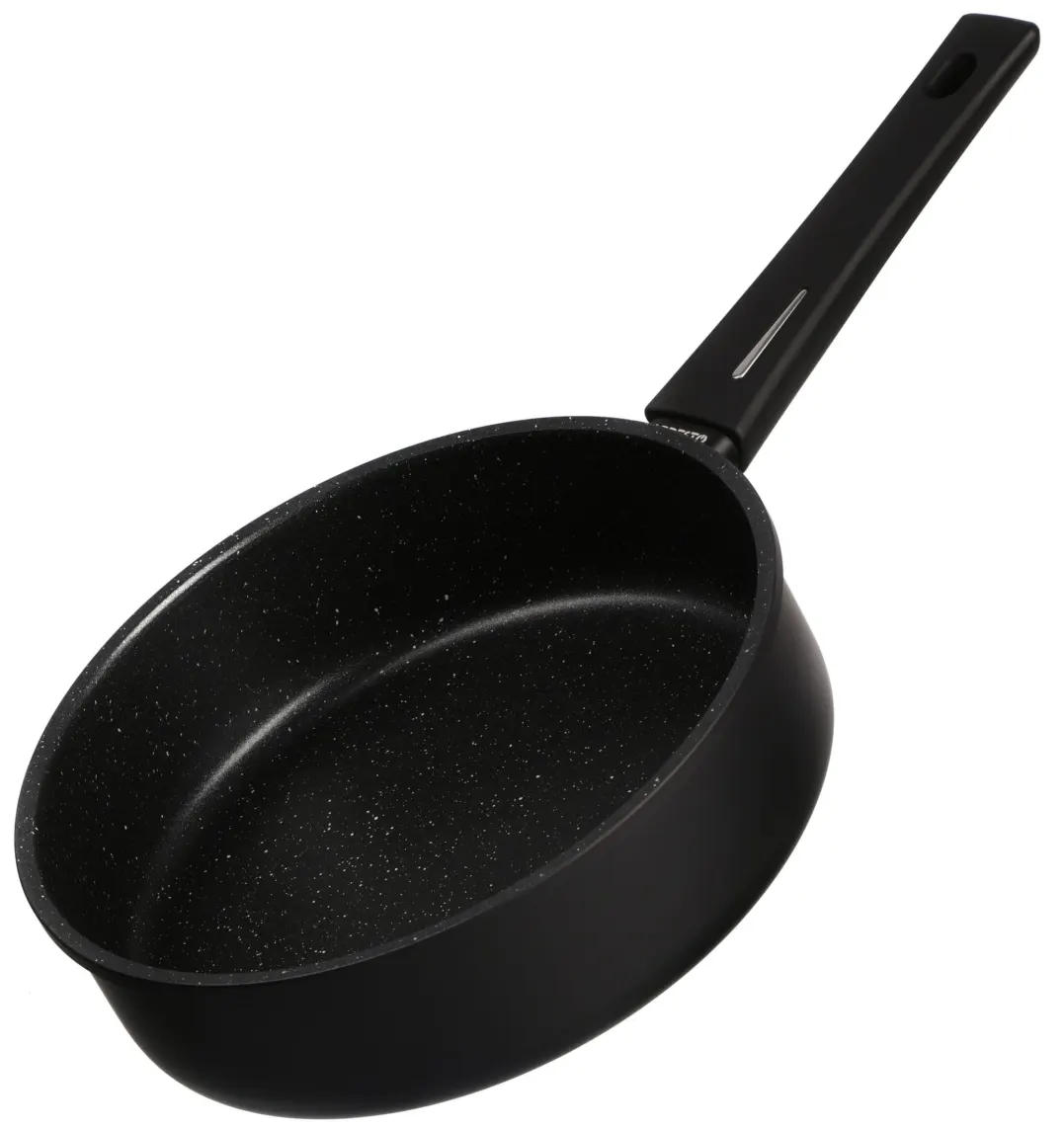 ტაფა Open deep frypan ARDESTO with lid Gemini Gourmet, 26cm, aluminium, black