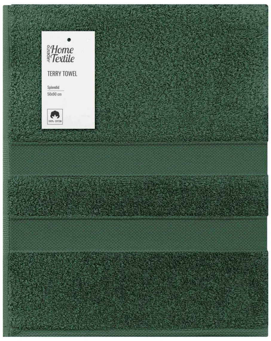 პირსახოცი ARDESTO Terry towel Splendid 50x90cm, 100% cotton, green