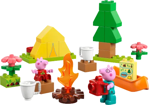 კონსტრუქტორი LEGO DUPLO Peppa Pig Camping Trip 10452