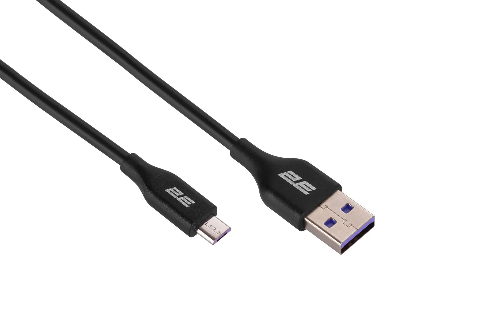 2E Cable USB-A - microUSB Glow 1m Black