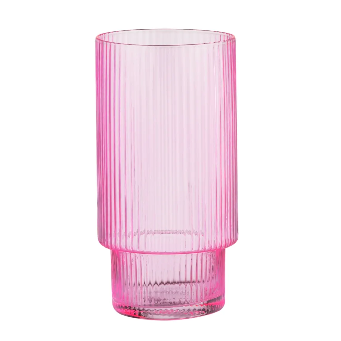 Ardesto Long glasses set, 380ml, 2pcs, glass, pink