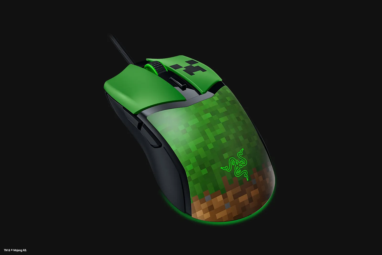 მაუსი Razer Mouse Cobra, RGB, USB-A, Minecraft Ed