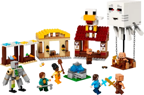 კონსტრუქტორი LEGO Minecraft The Ghast Balloon Village Attack 21273