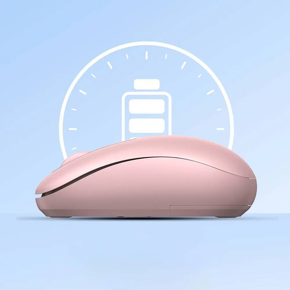 UGREEN MU105 (90686), Wireless, USB, Mouse, Cherry Pink