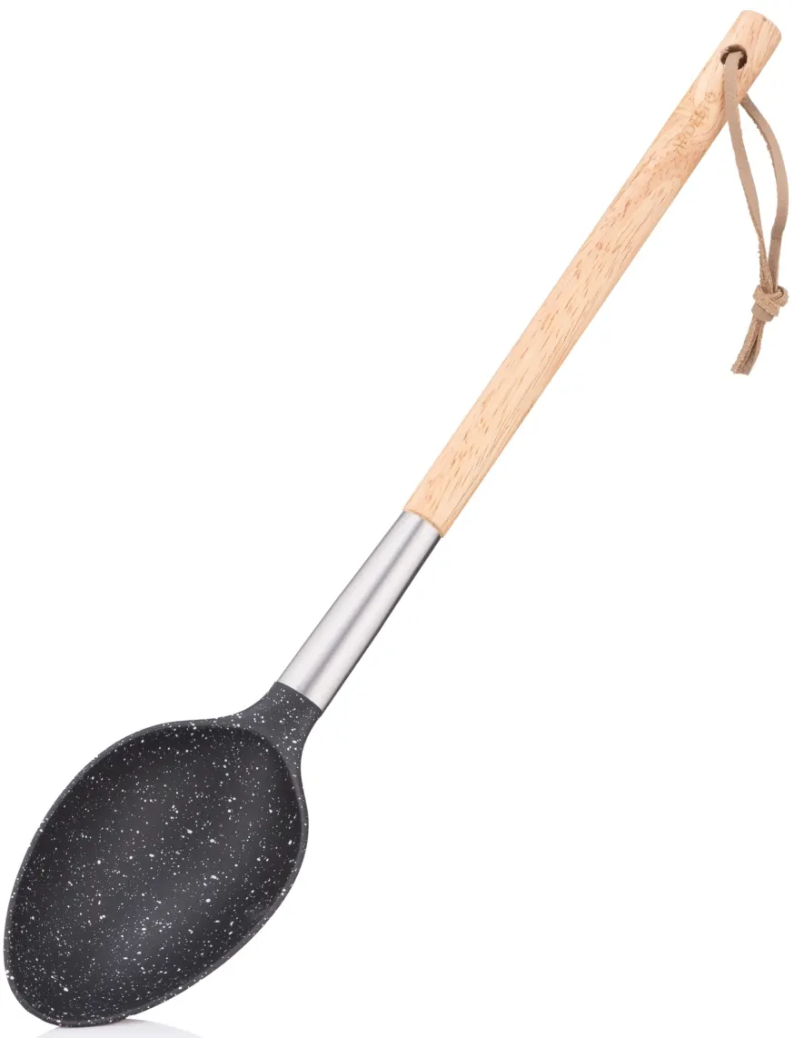 Ardesto Spoon Midori, 34.5cm, nylon, wood, stainless steel, black