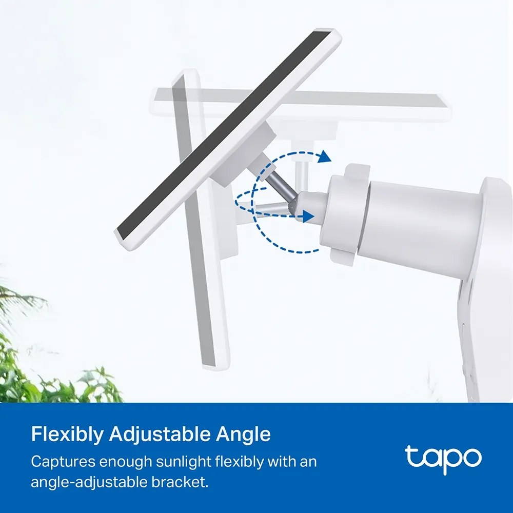 სმარტ კამერა TP-Link Tapo A201 Solar Panel - Compatible With Tapo Battery Cameras, IP65 Waterproof, Output Port: Type-C