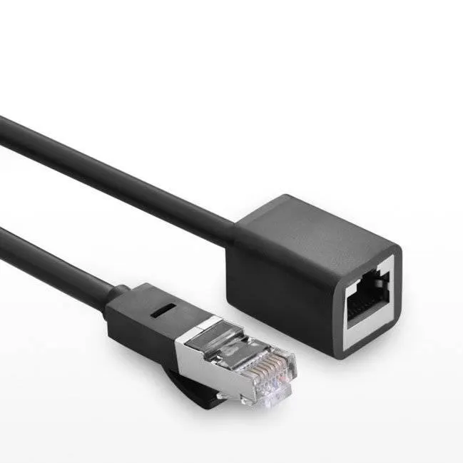კონექტორი NW112, UGREEN, CAT6 Extension LAN Cable, 5m, Black.