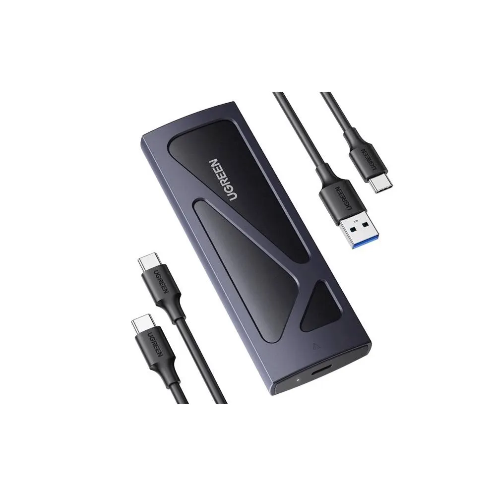 მყარი დისკის ქეისი UGREEN CM578(15512), M.2 NVMe SSD Enclosure Adapter, Grey