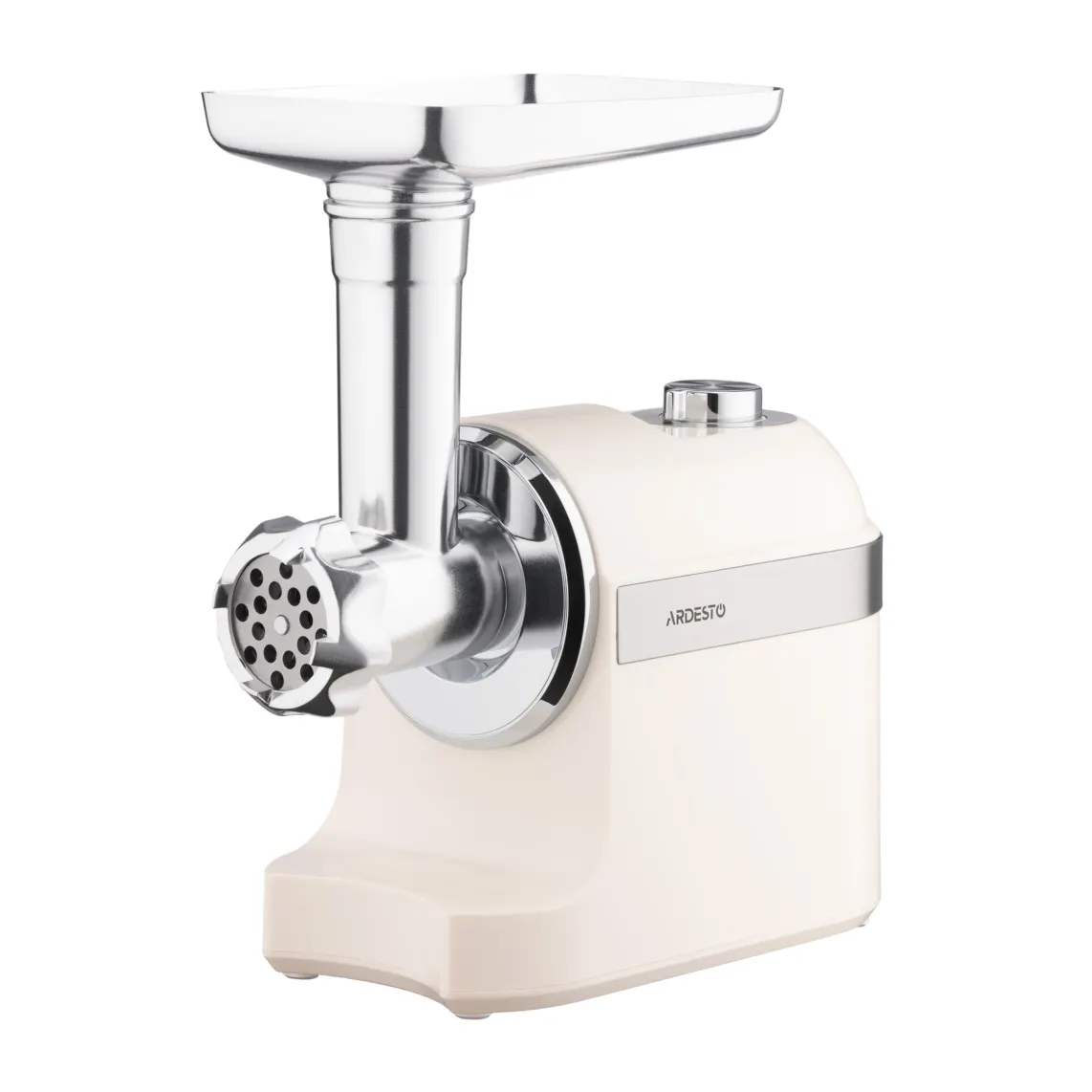 ხორცსაკეპი მანქანა Ardesto meat grinder, 1800W, 2kg/min, 3 cutting plates, sausages nozzle, plastik, beige-silver