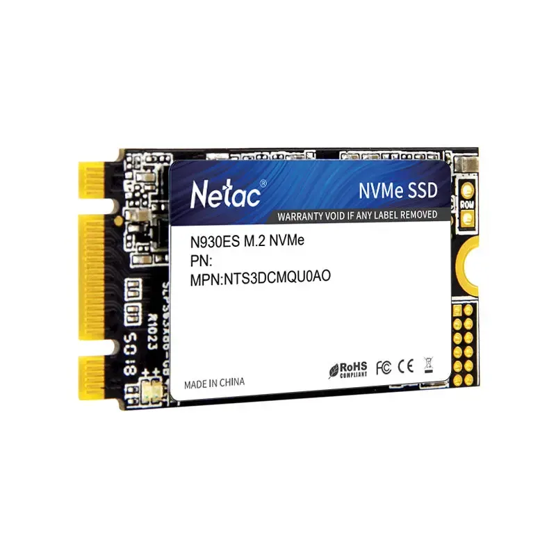Netac, N930ES, NVMe SSD, 256GB, PCIe Gen 3 x4 M.2 2280.