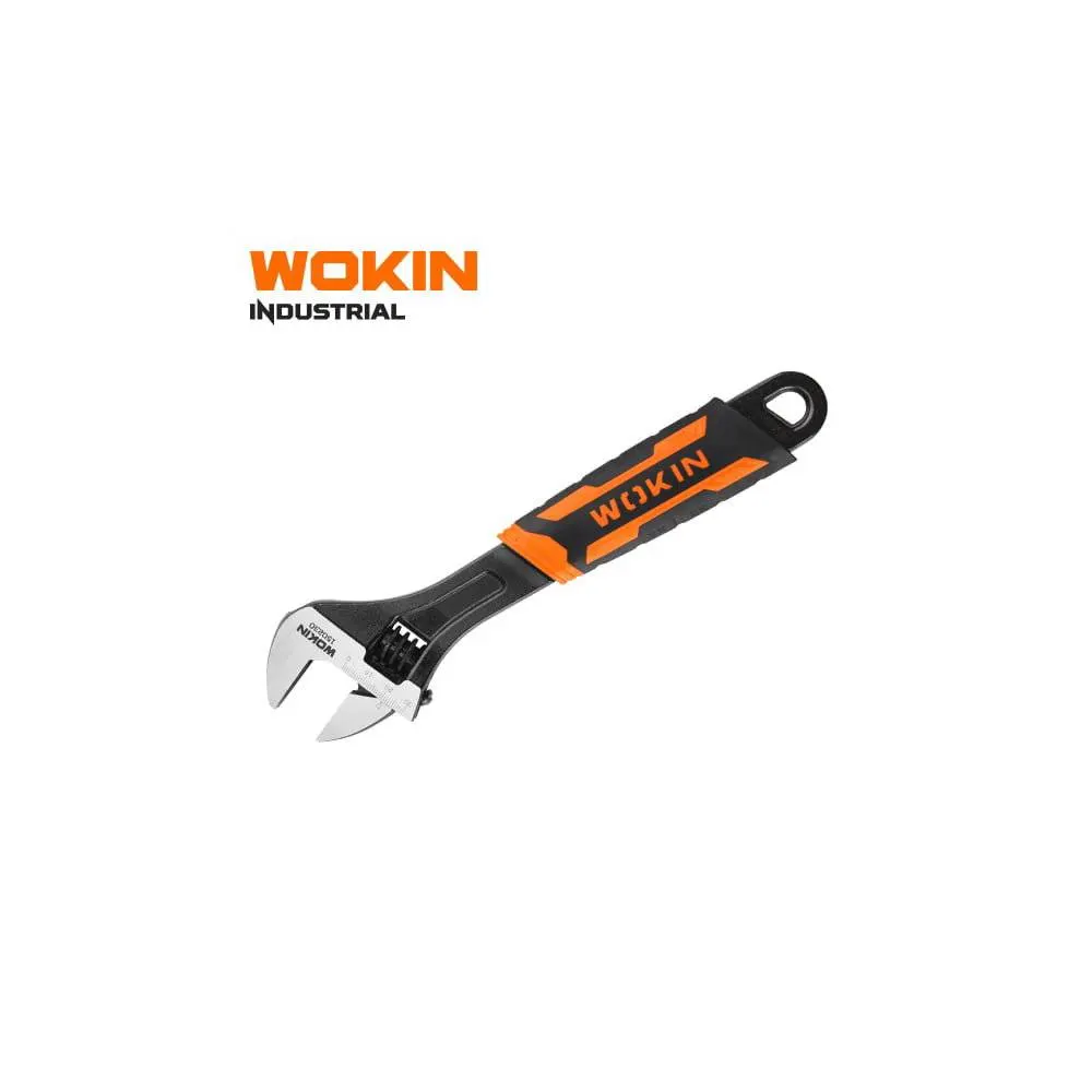 ქანჩის გასაღები Wokin 150238, 8", Adjustable Wrench, Black