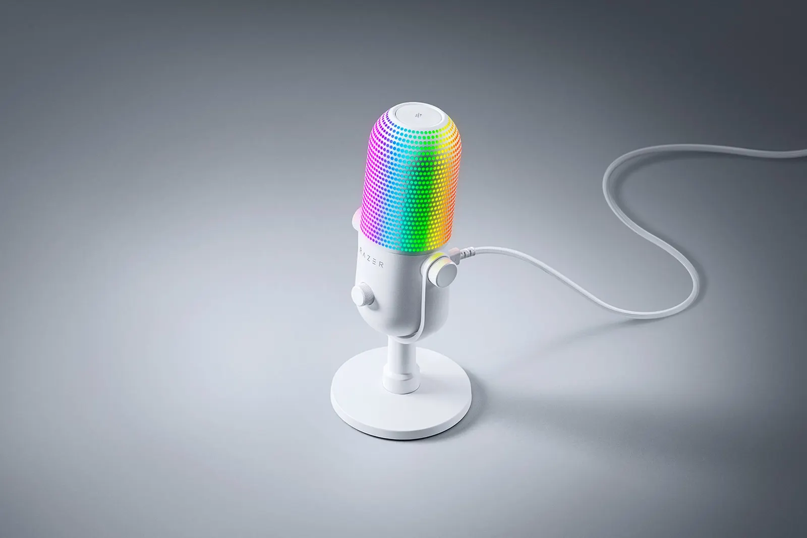 Razer gaming microphone Seiren V3 Chroma, Uni, RGB, USB-A, 2m, white