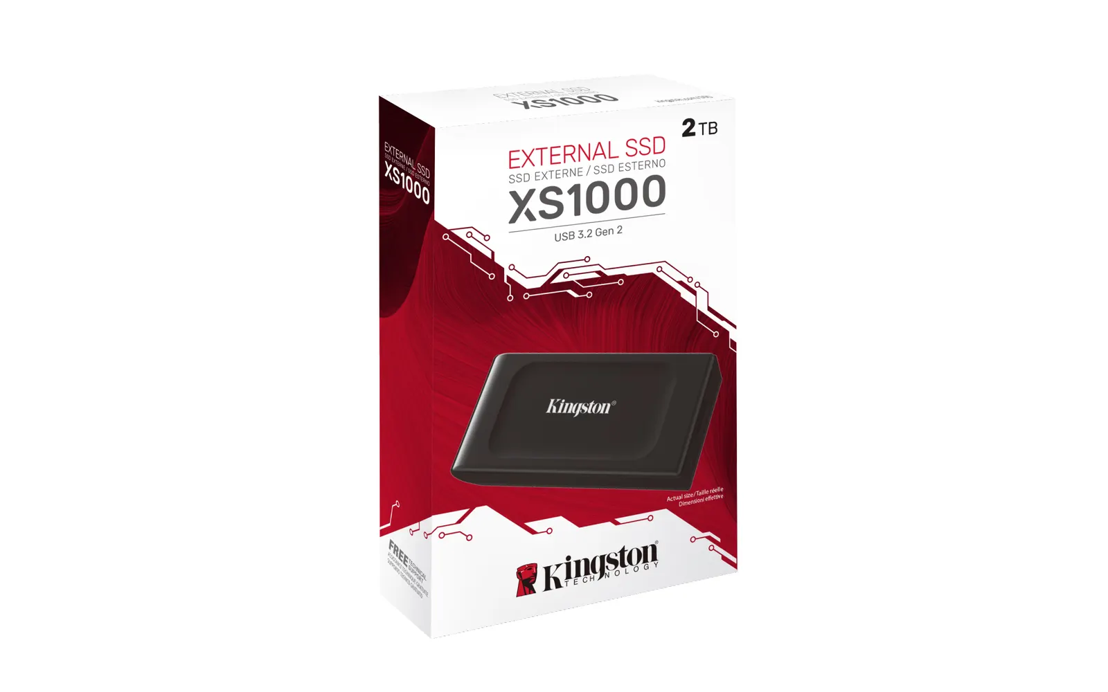 Portable SSD Kingston 2TB USB 3.2 Gen 2 Type-C XS1000