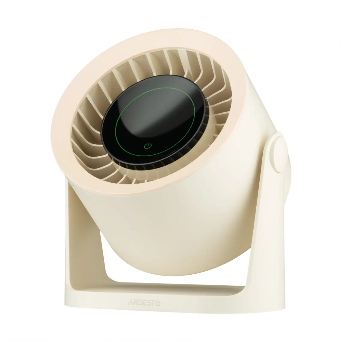 ARDESTO Desktop fan OneBreeze FT-M75BG desktop/wall-mounted, 12cm, electric control, display, rechargeable, USB-A Type-C, beige