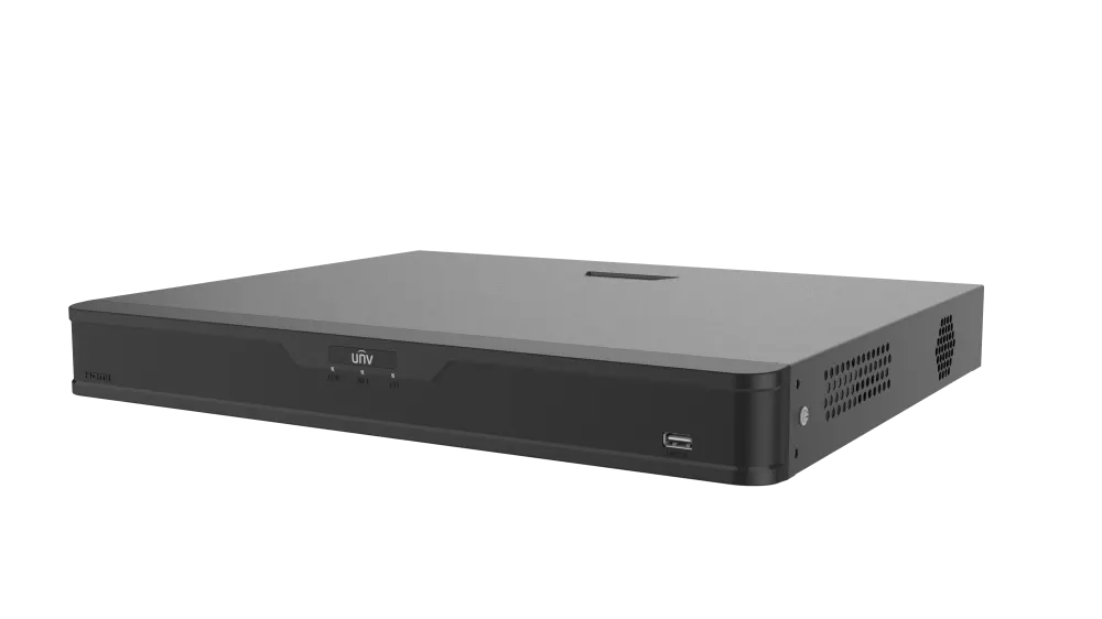 16 არხიანი IP ჩამწერი NVR - 2 მყარი დისკი, Uniview NVR302-16B-IQ