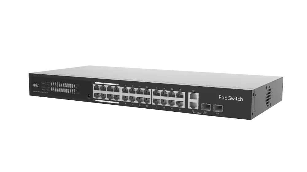 მართვადი PoE სვიჩი - 24P GE af/at, 1S, Uniview NSW2100-25GT1GP1GC-LPOE-IN