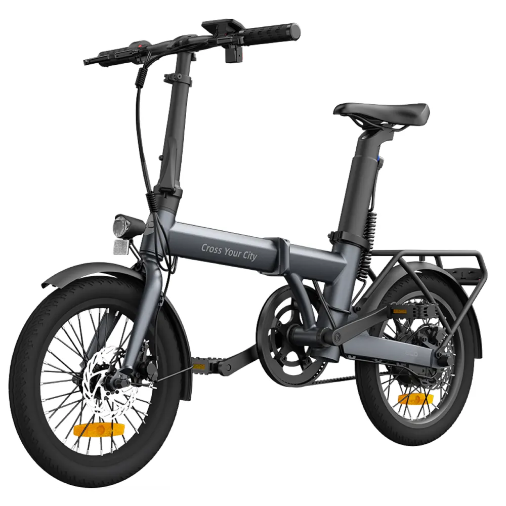 ADO Eco 16, 350W, Smart APP, Folding Electric Bike, 25KM/H, Grey