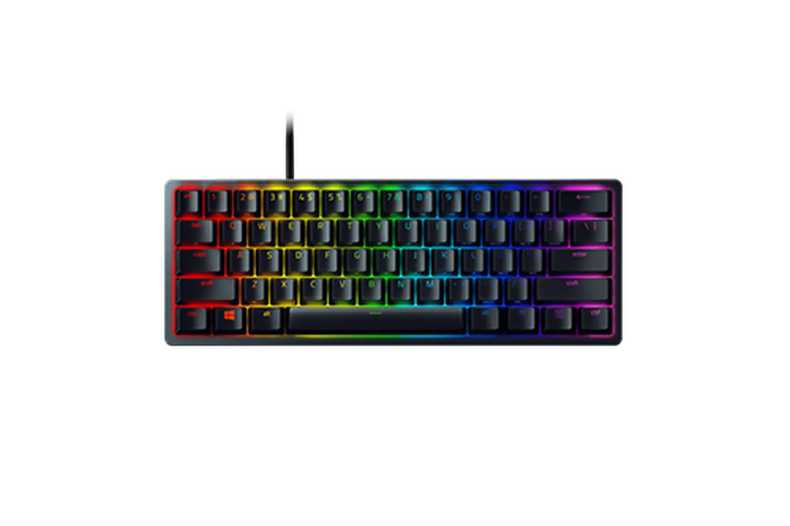 კლავიატურა Razer Keyboard mechanical Huntsman Mini 61key, Red Switch, USB-A, EN, RGB, black