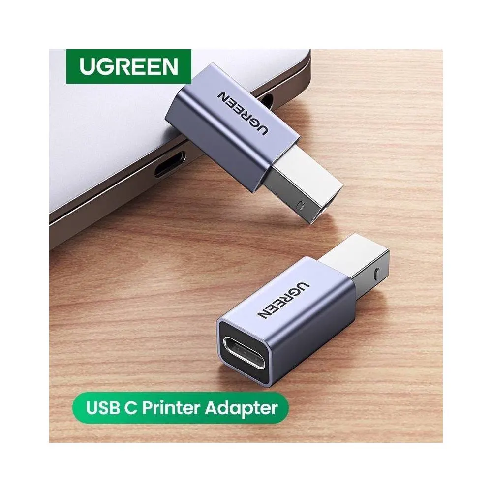 USB ადაპტერი UGREEN US382 (20120), USB-B To Type-C, Adapter, Grey