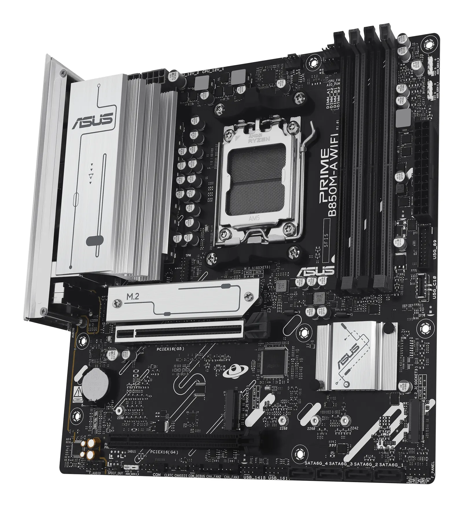 დედაპლატა ASUS Motherboard PRIME B850M-A WIFI sAM5 B850 4xDDR5 M.2 HDMI DP WiFi BT mATX