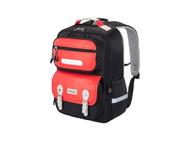 ზურგჩანთა kingsons 15.6" Primary School Backpack Black/Red - KS251307