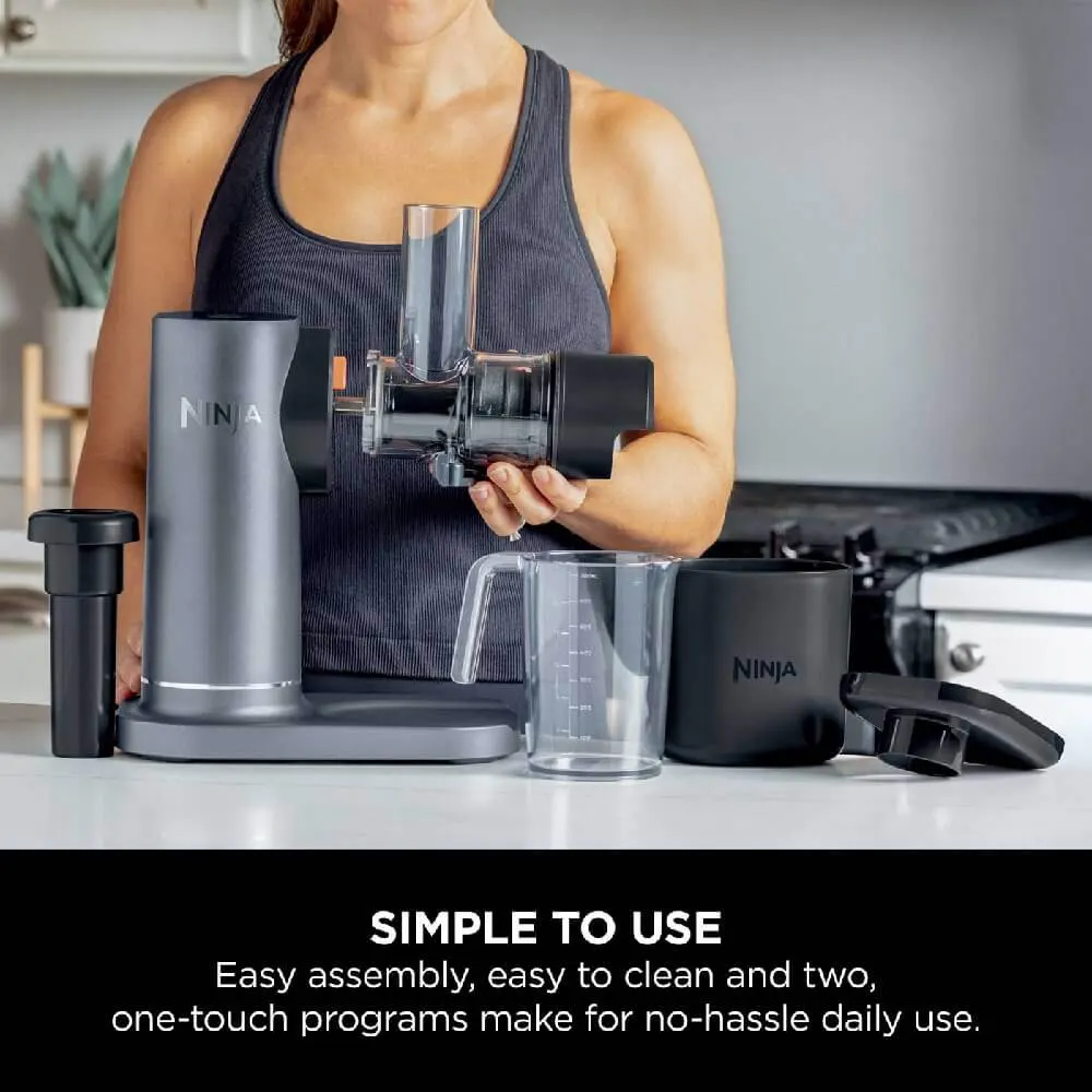 წვენსაწური Ninja JC151EU, 150W, 0.88L, Cold Press Juicer, Machine Grey