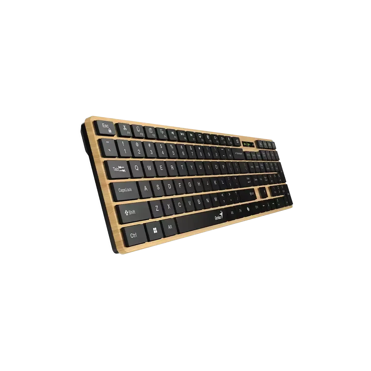 Genius, SlimStar 7250BT, AI Copilot Key, Keyboard, Pine wood