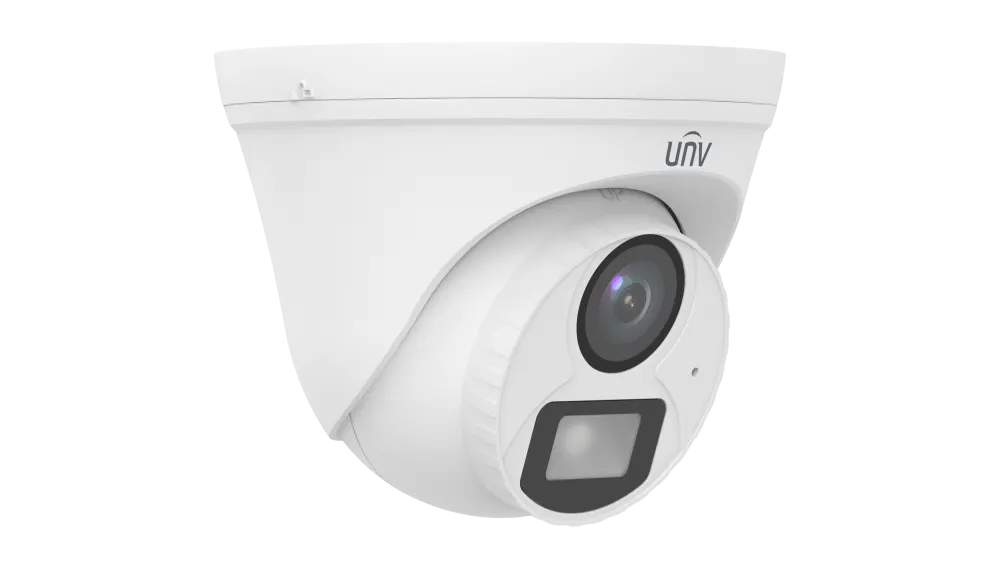 Analog Camera 2MP 2.8mm, Turret, ColorHunter Warm Light, Mic, Uniview UAC-T112-AF28-W