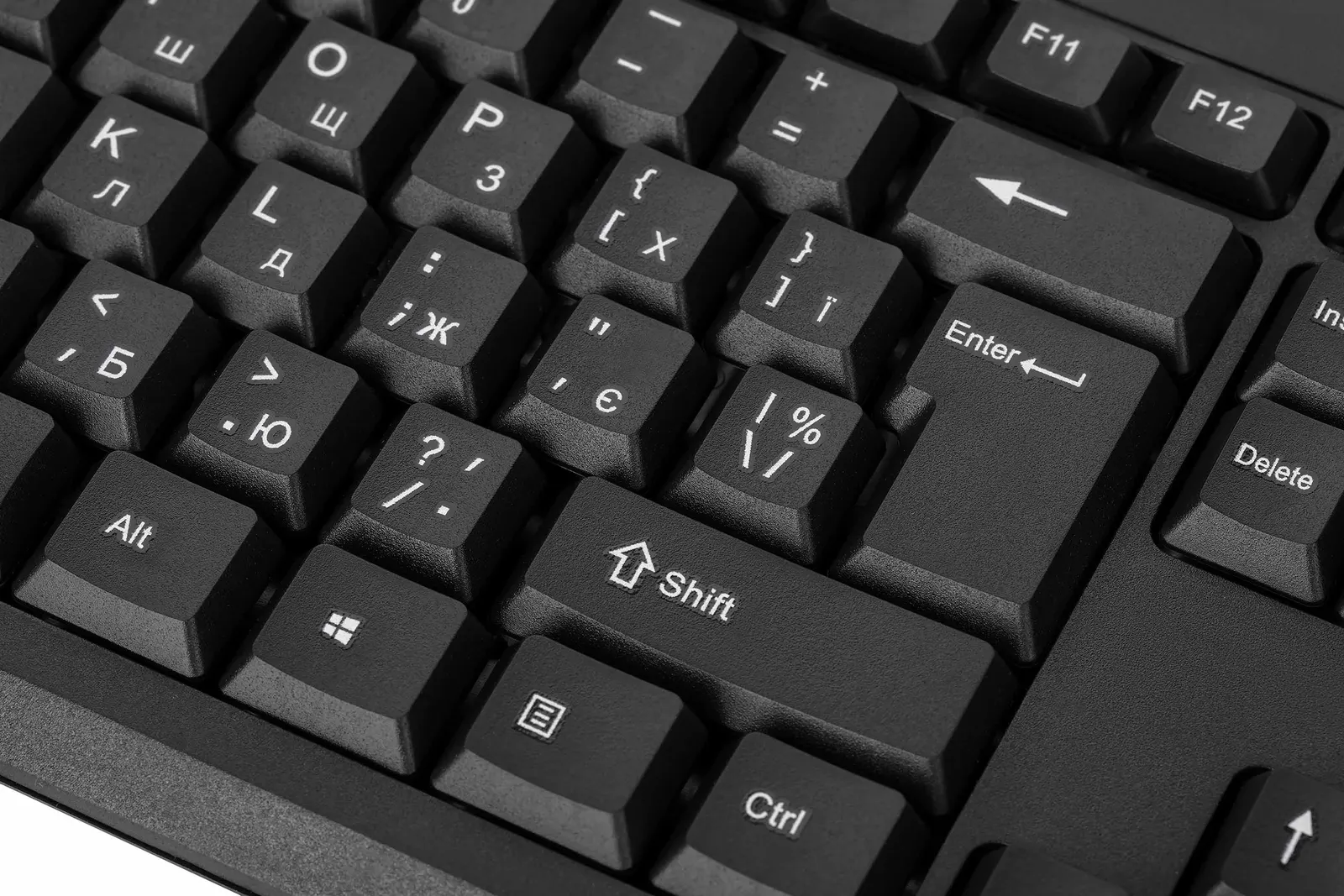 კლავიატურა-მაუსი 2E Combo keyboard and mouse MK401 USB-A, EN/UK, black