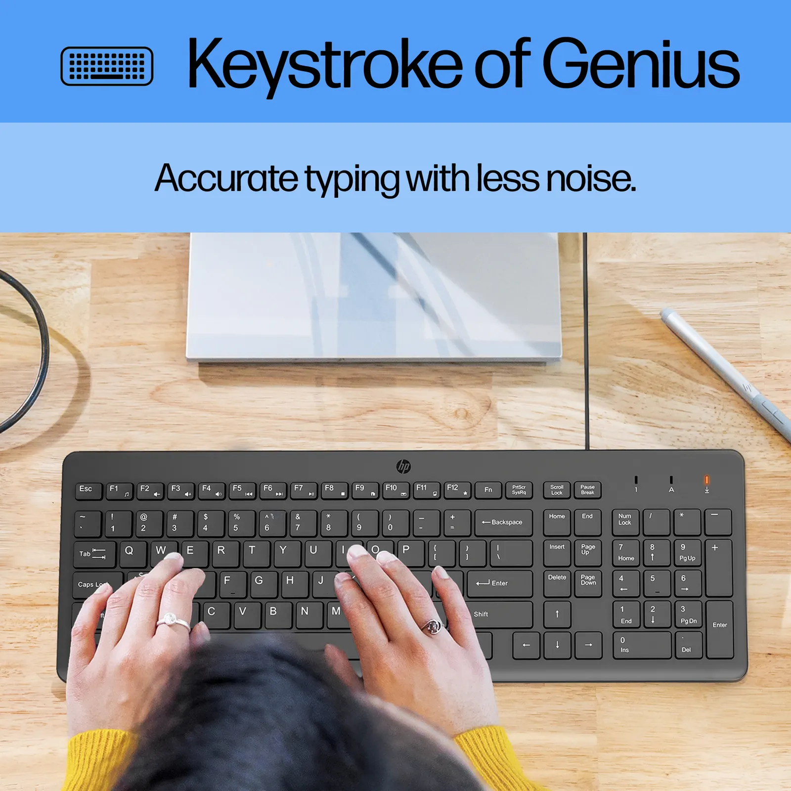 HP 150 Wired Mouse and Keyboard Combination RUSS