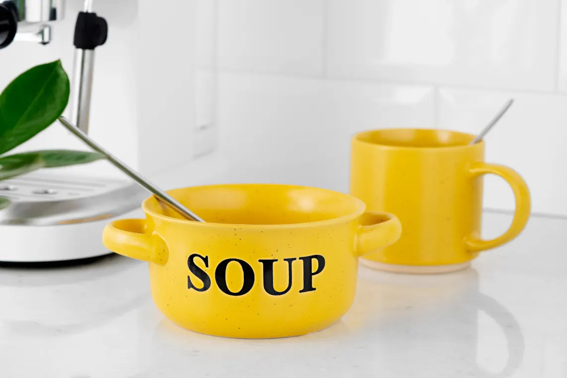 ჯამი Ardesto Bowl Alcor, 550ml, ceramics, yellow