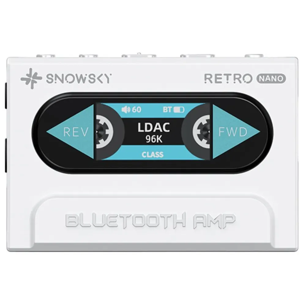 DAC გამაძლიერებელი FiiO SNOWSKY Retro NANO F3085B 3.5mm + 4.4mm Jack, Type-C, Bluetooth DAC And Headphone Amplifier, White