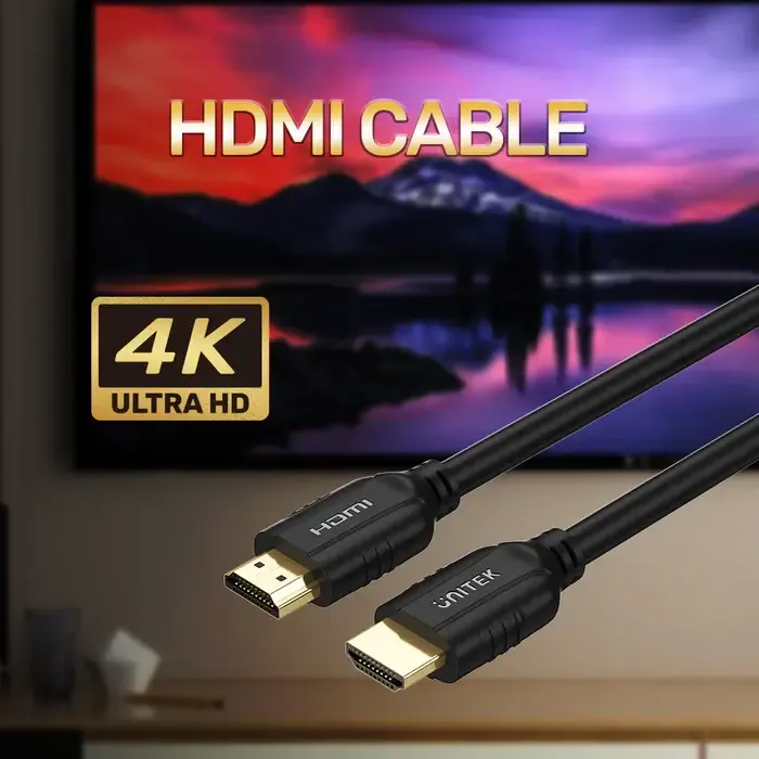 C11079BK-5M UNITEK 5M, HDMI 2.0 Male to Male Cable