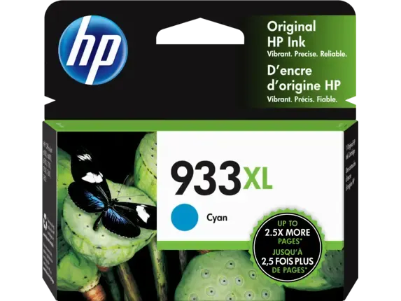 933XL, HP, Ink Cartridge, Cyan CN054AE (High Yield)