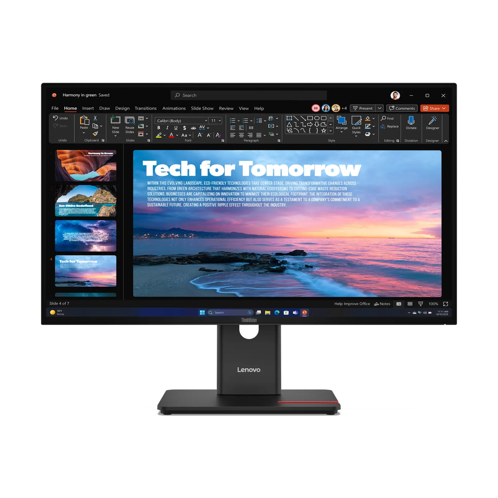 მონიტორი Lenovo ThinkVision T27QD-40, 27"2560x1440, IPS,120Hz,4ms, 1xHDMI,1xDP,1xDP Out, 1x RJ45,1xUSB-C Docking up to 100W, 3xUSB, Tilt,Swivel,Pivot,HAS,3Y