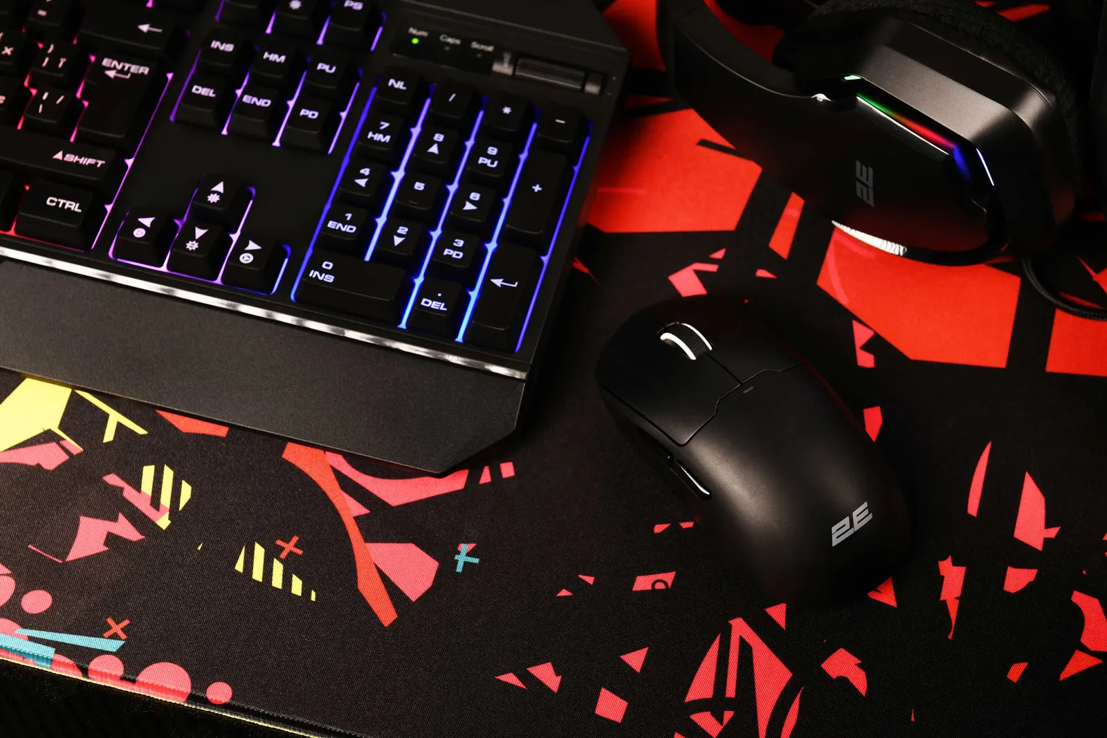 მაუსი 2E GAMING Mouse MG355 WL, RGB, USB-A/WL, black
