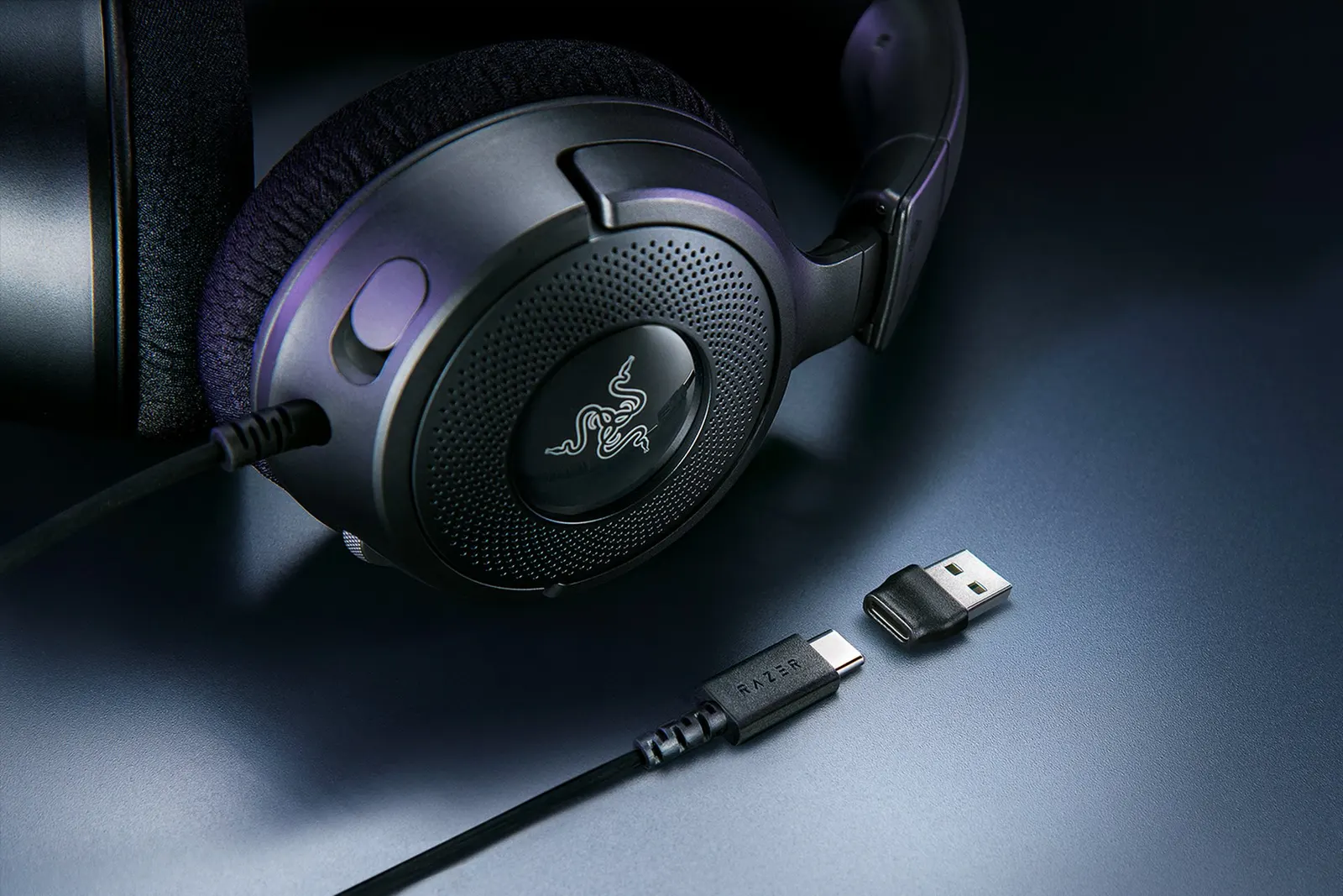 ყურსასმენი Razer Gaming Headset Kraken V4 X, 7.1, USB-A, 1.8m, RGB, black