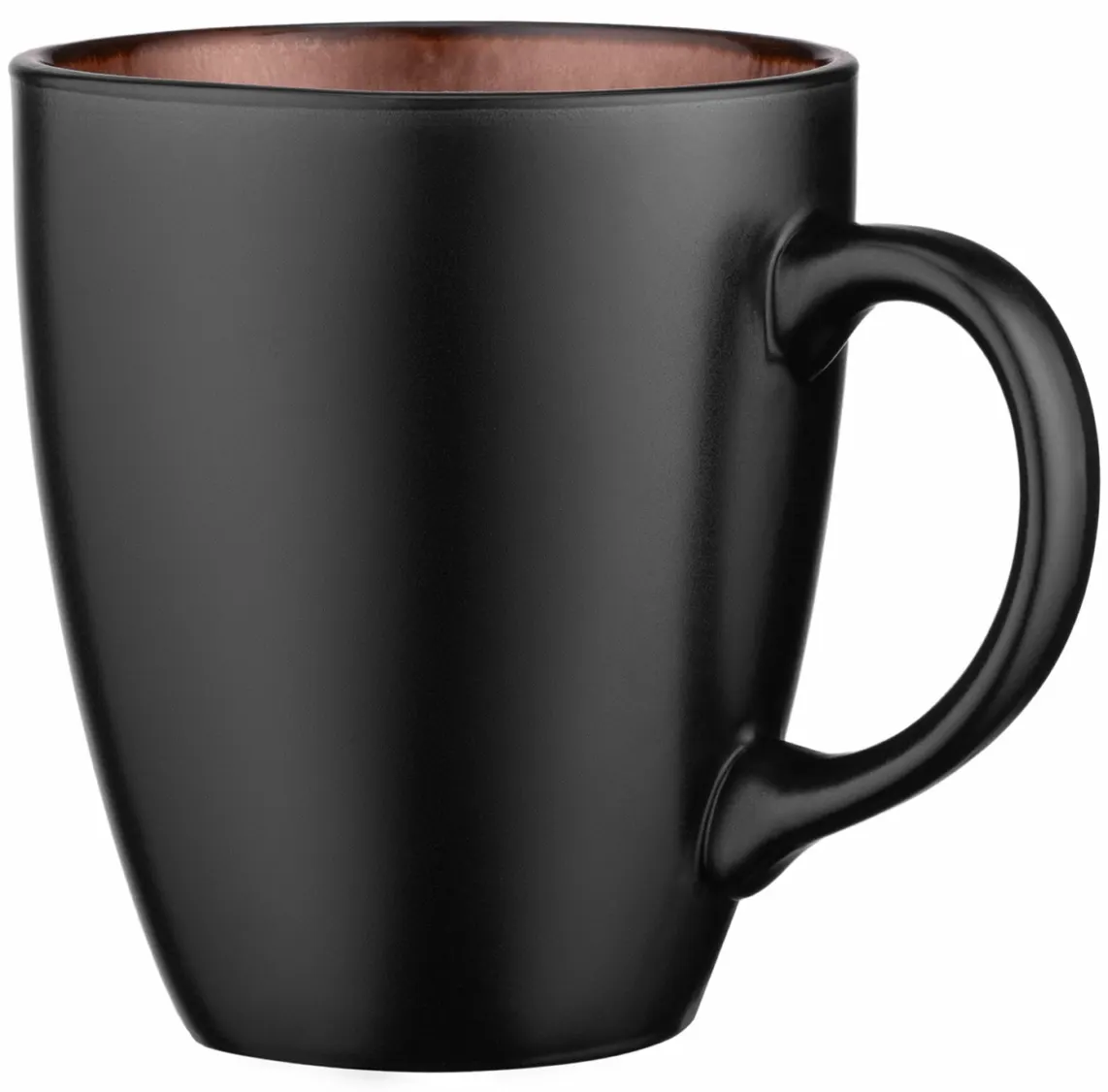 ფინჯანი Ardesto Mug Bolzano, 380ml, ceramic, black-brown