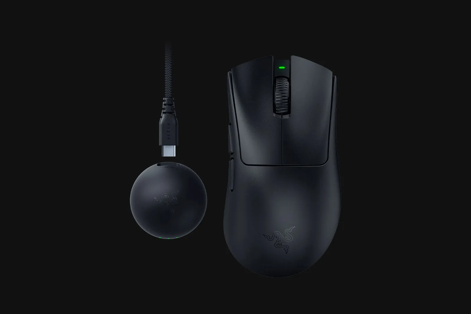 მაუსი Razer Mouse DeathAdder V4 Pro Gen-2, USB-A/WL, black