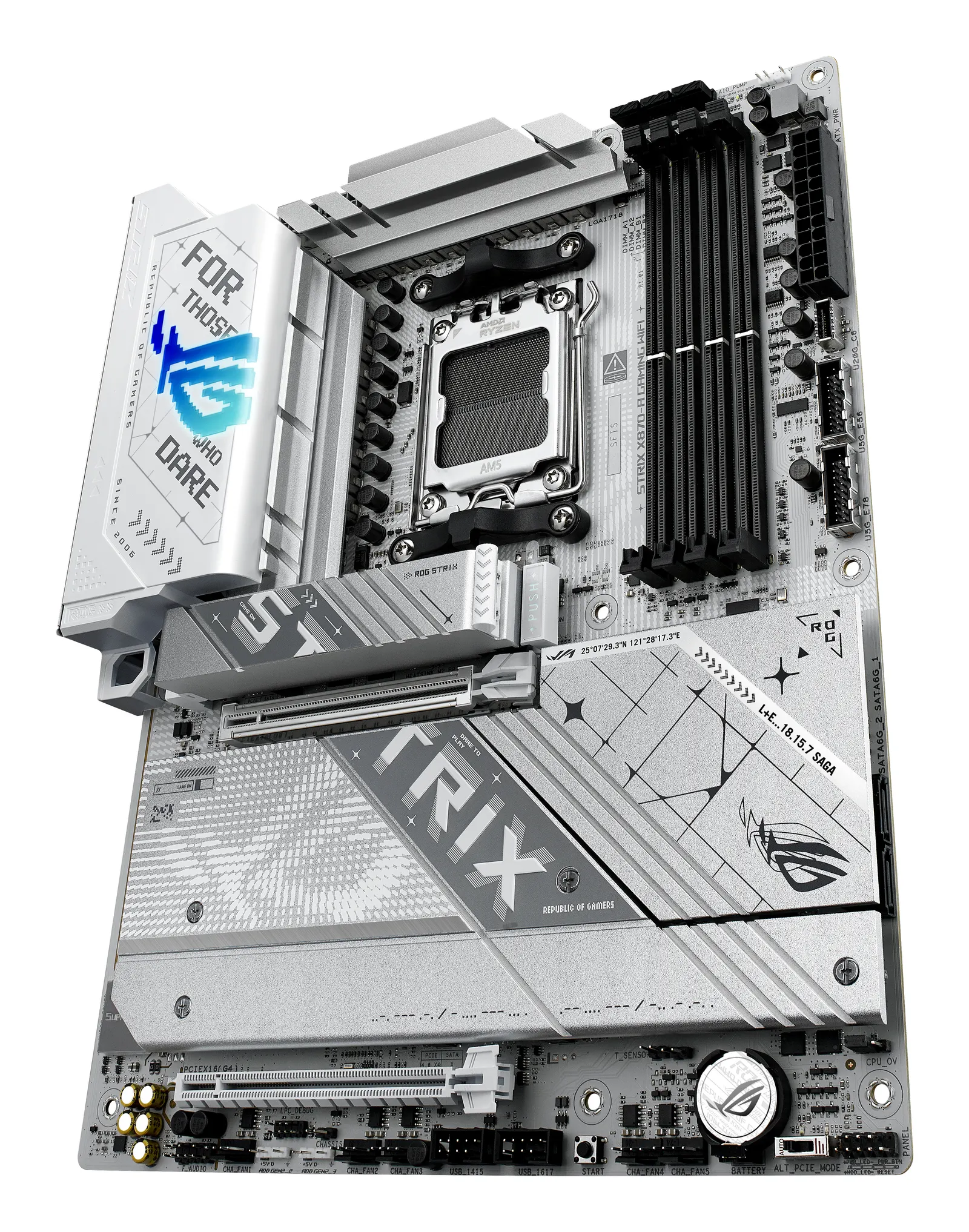 დედაპლატა ASUS Motherboard ROG STRIX X870-A GAMING WIFI sAM5 X870 4xDDR5 M.2 HDMI DP WiFi BT ATX