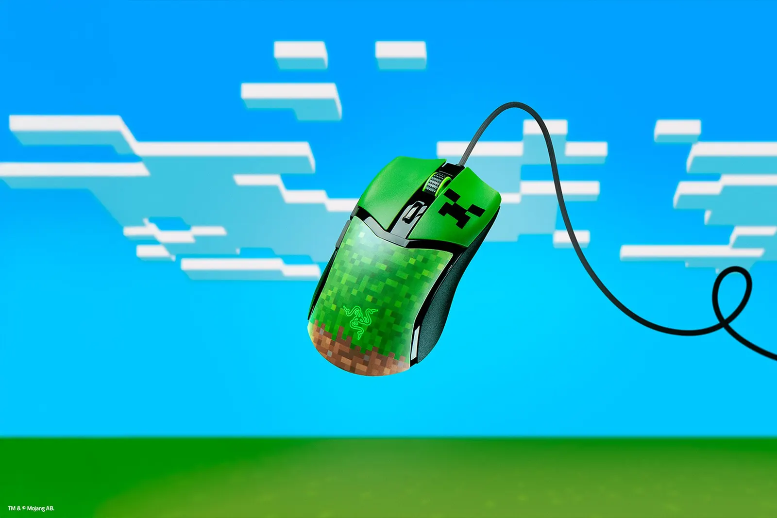 მაუსი Razer Mouse Cobra, RGB, USB-A, Minecraft Ed
