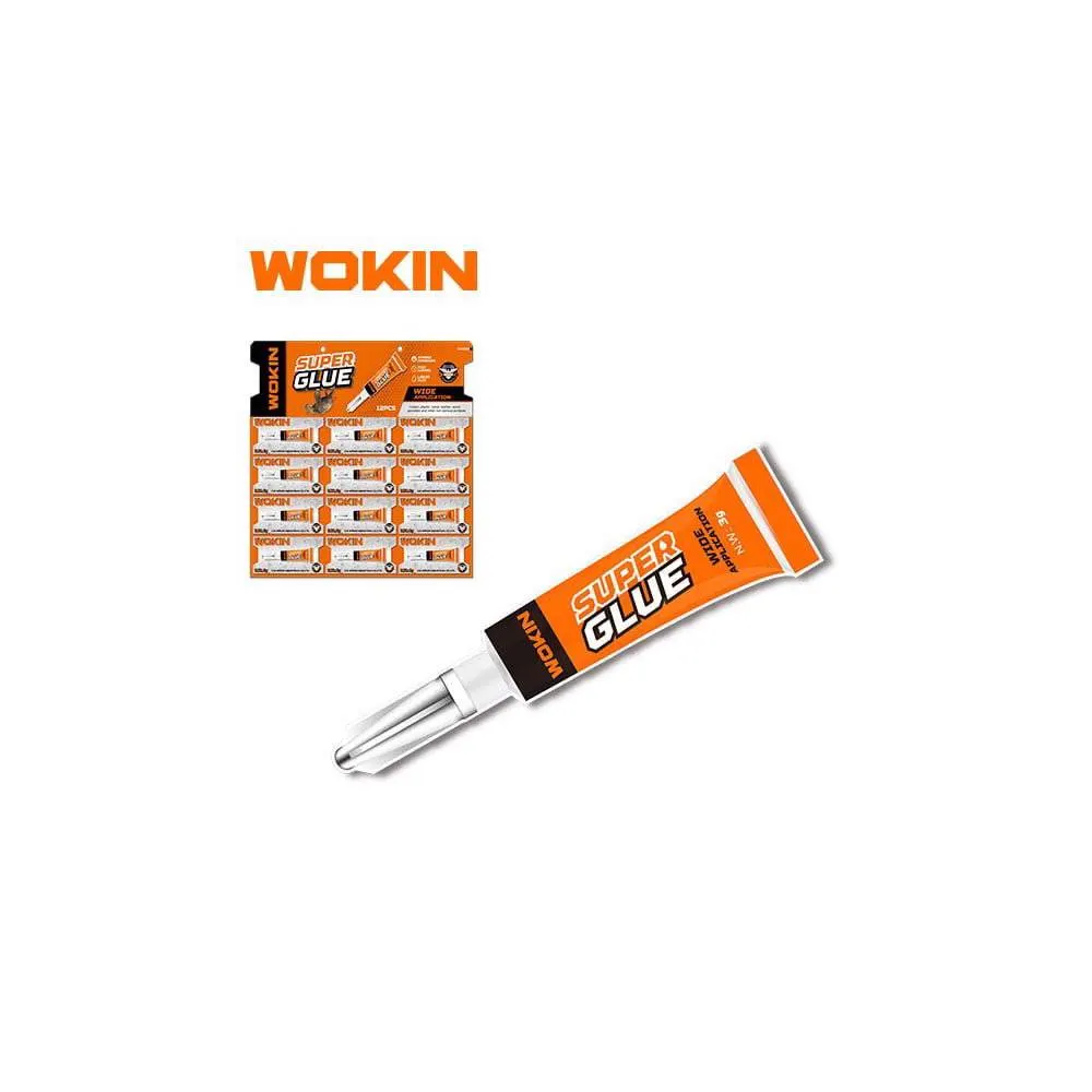 წებოს ნაკრები Wokin 654603, 12Pcs, Super Glue