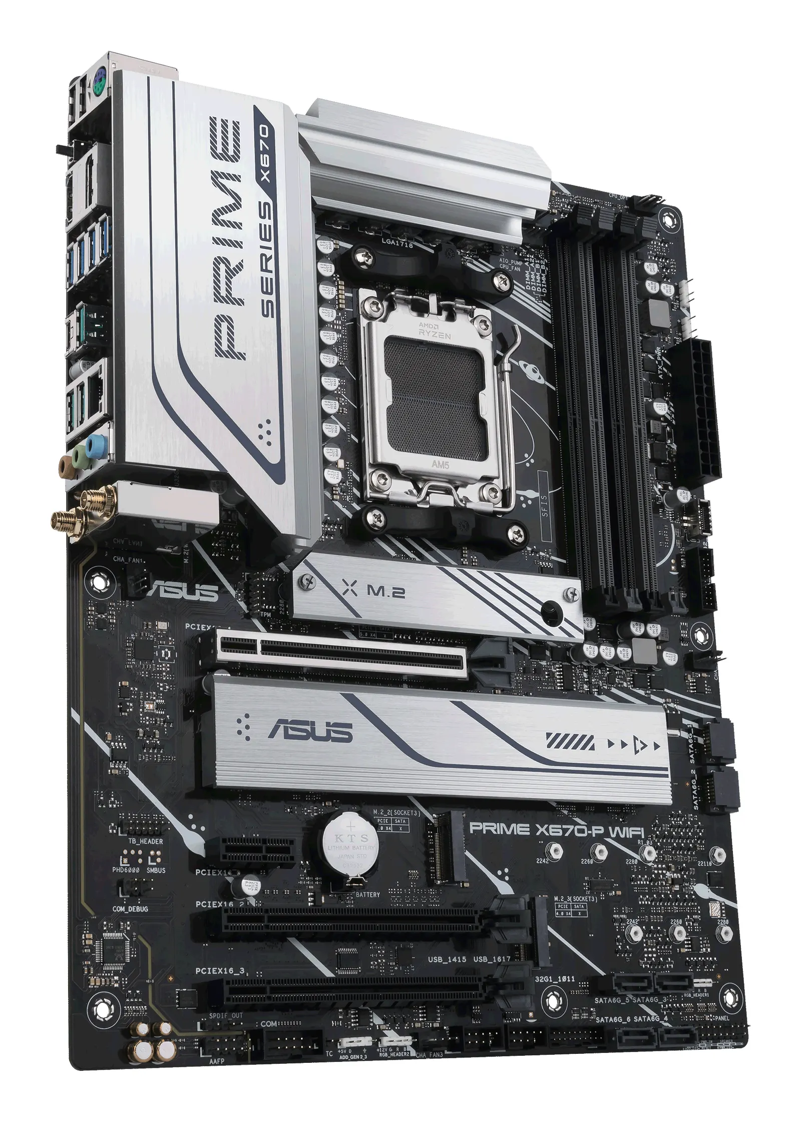 ASUS Motherboard PRIME X670-P WIFI sAM5 X670 4xDDR5 M.2 DP HDMI WiFi BT ATX