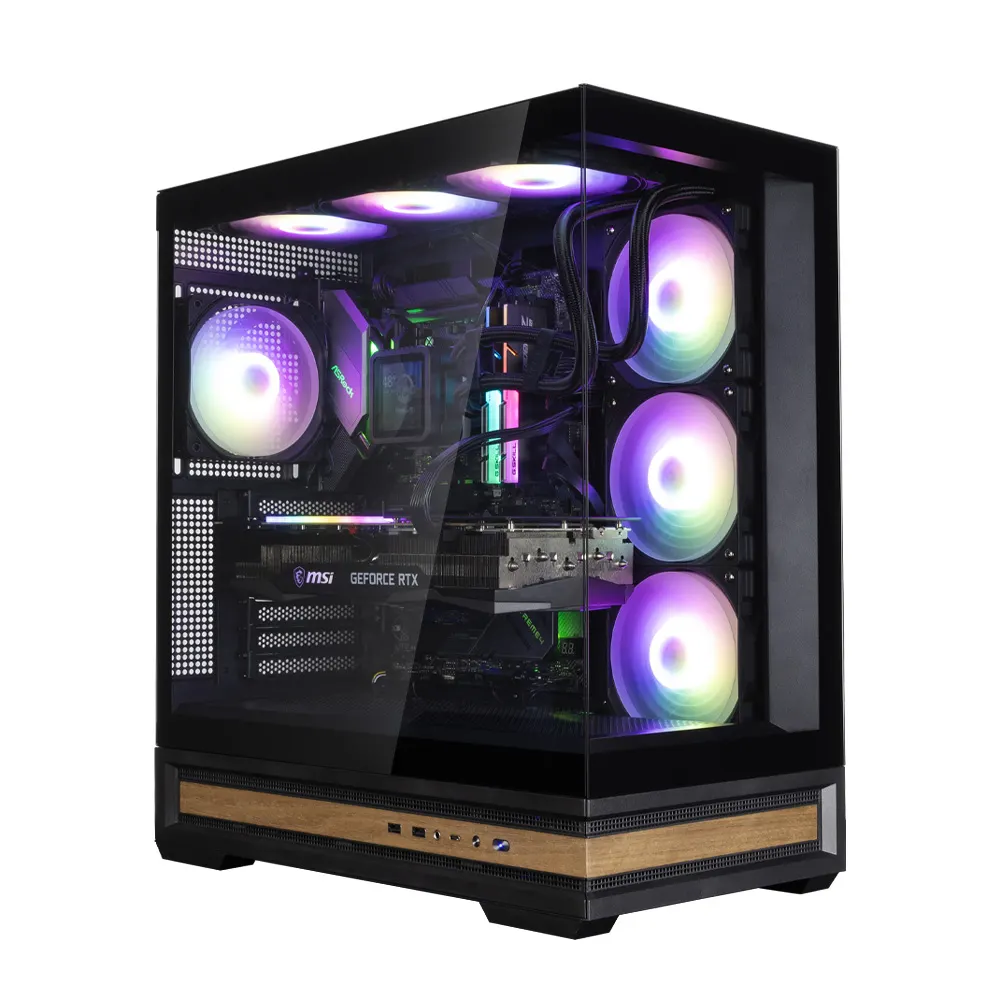 Zalman PC case P40 NAMU without PSU, 2xUSB3.0, 1x Type C, 3x120mm ARGB Reverse, 1x120mm ARGB, VGA 420mm, LCS ready, TG Side/Front Panel, ATX, black
