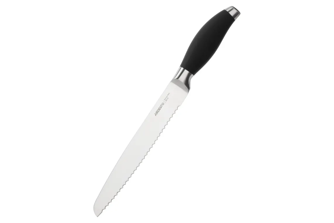 დანა Ardesto Bread knife Gemini, 33 cm, blade length 20,3 cm, black, s/s, plastic